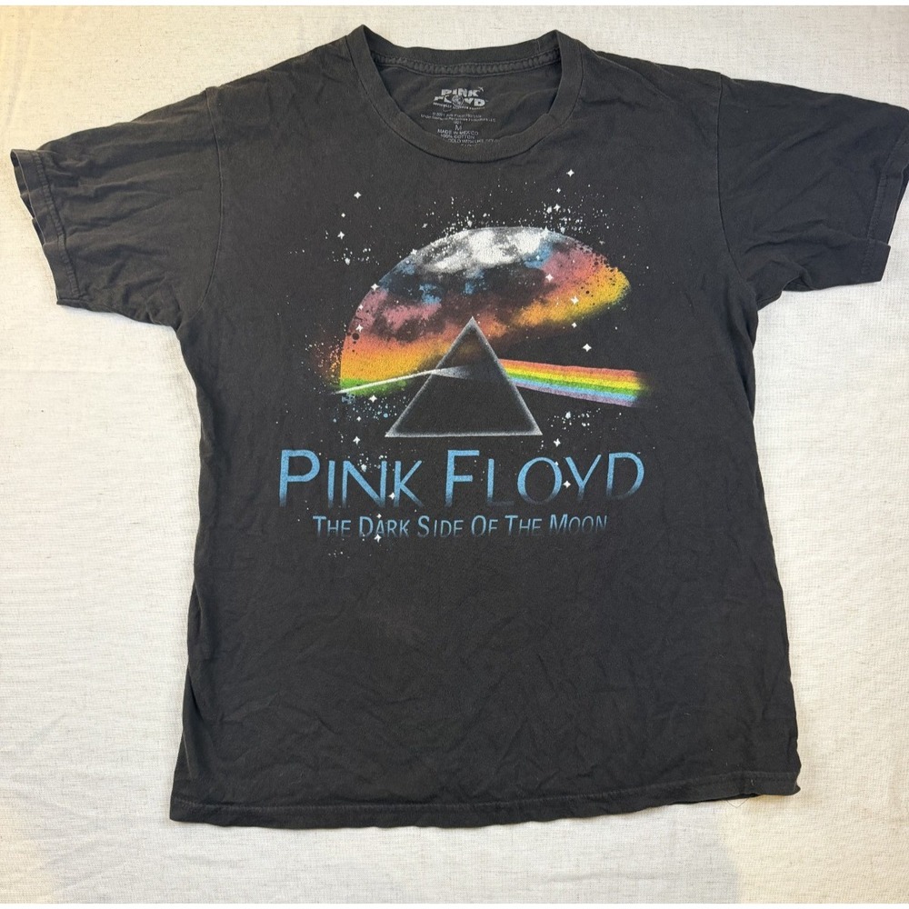 Pink Floyd The Dark Side Of The Moon Black Band Graphic T Shirt Size Medium